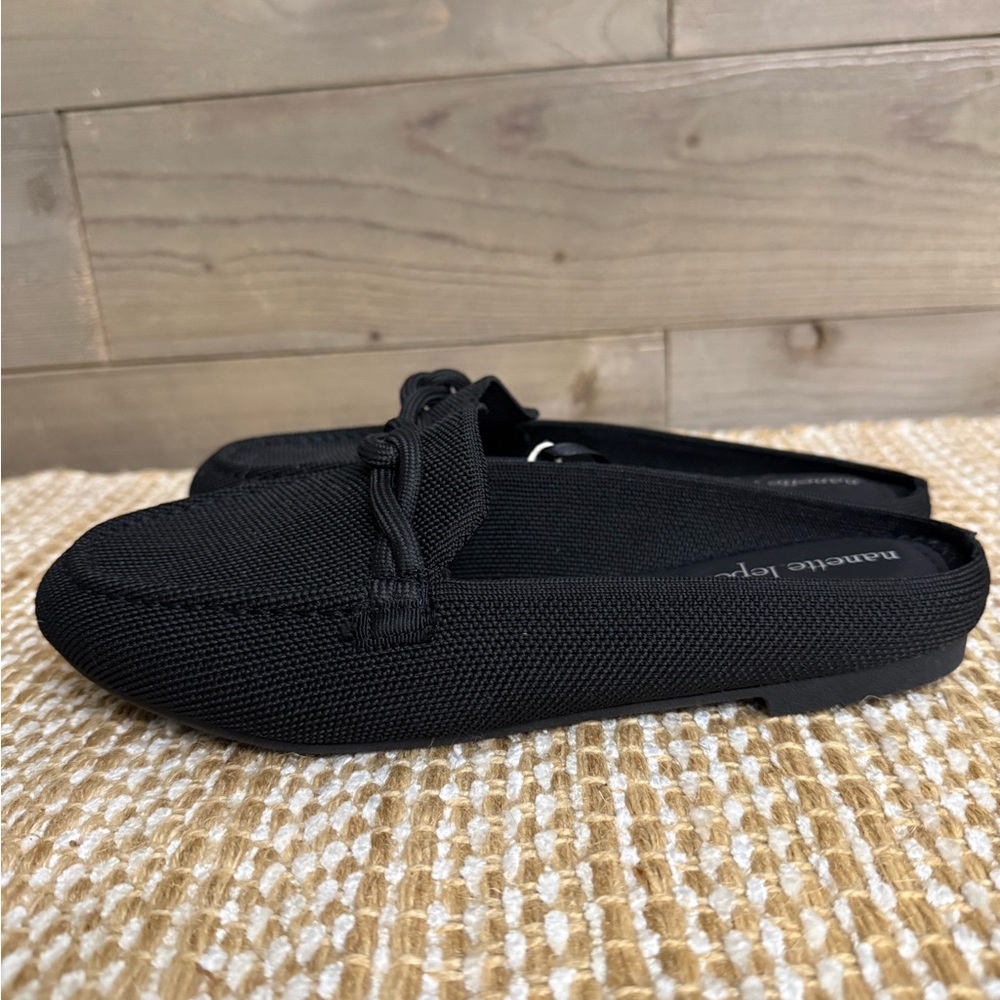 Nanette Lepore Women’s Textured Black Slip-Ons, NWT